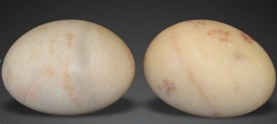 一对松花蛋奇石