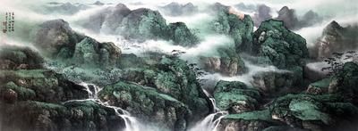 乐震文(1956—)高壑烟云