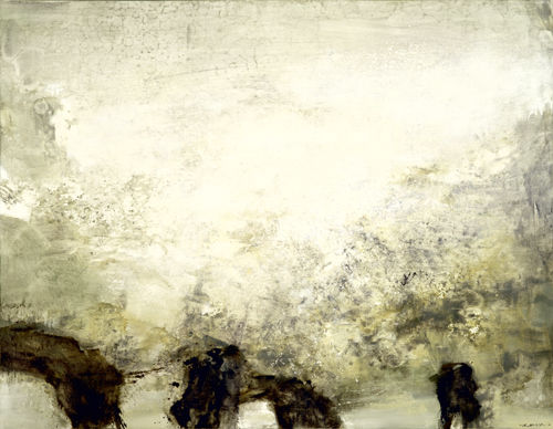 Lot 892 赵无极 23.3.82 油彩 画布 114×146cm 1982年