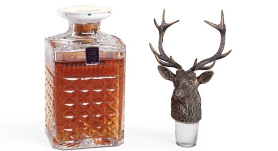 格兰菲迪水晶雕花瓶 30年