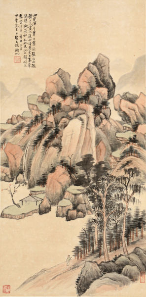 吴湖帆《天池石壁图》 