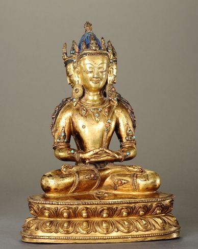 15世纪 铜鎏金大日如来