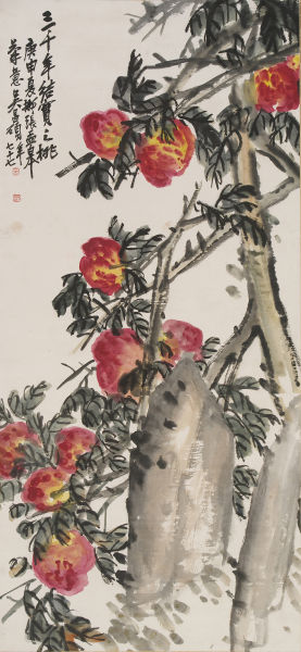 2014西泠春拍 吴昌硕 寿桃图 估价80-150万元