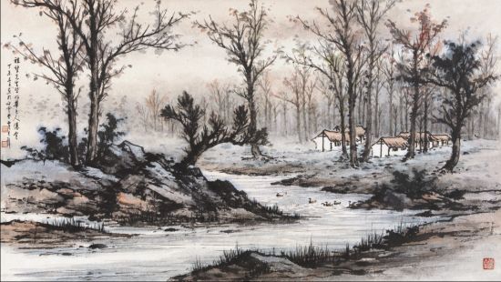 黄君璧(1898-1991) 溪林幽居