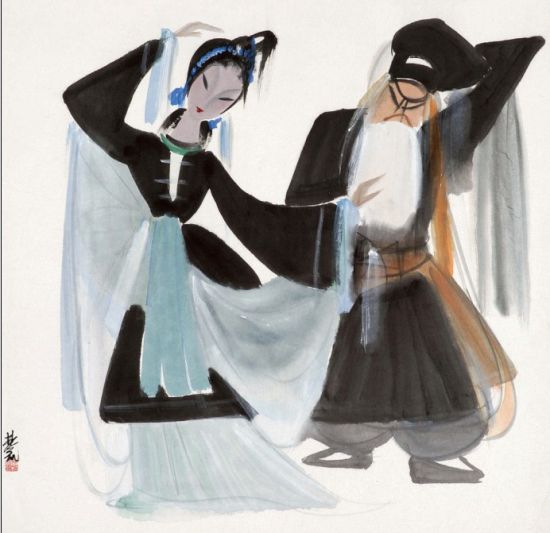 林风眠(1900-1991)  京剧打渔杀家图