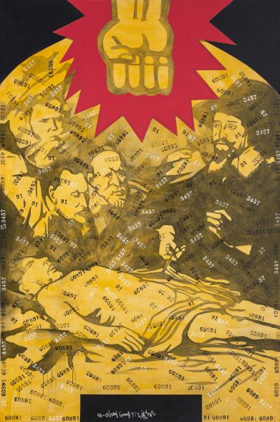 王广义 被批判的伦勃朗 　　1990-2003年 布面油画 300×200cm