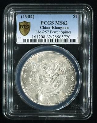 江南省造光绪元宝甲辰七钱二分银币