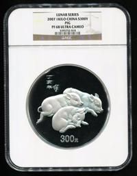 2007年丁亥猪年生肖1公斤银币