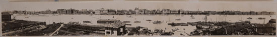 1880年代外滩全景照长卷