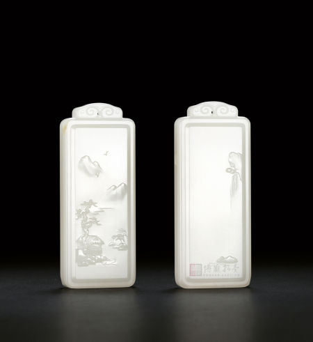 10056 钱剑锋 和田玉籽料吉祥有福佩 5.0×4.1×1.7cm 59g