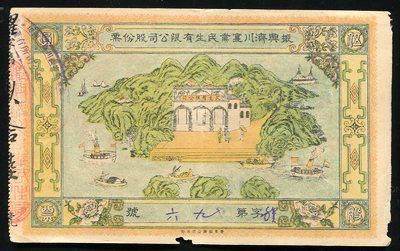 振兴济川实业民生有限公司股份票一枚