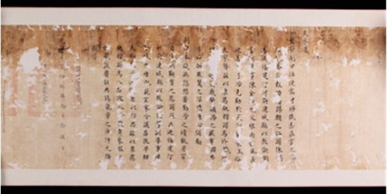 　　图为 清 道光25(1845)年满汉双壁娟质奉天敇命 尺寸：170.3×32.1cm.