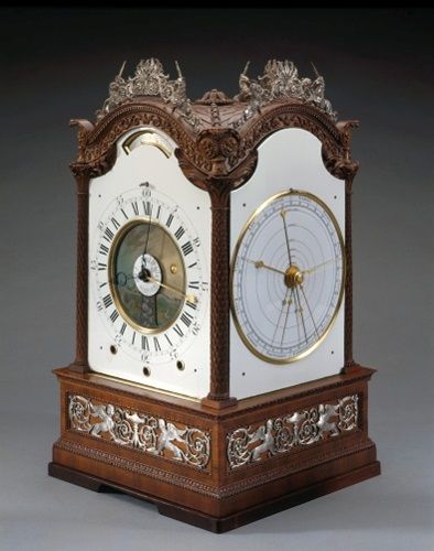 英国白金汉宫藏NORTON为英 王乔治三世定制的四盘星象钟