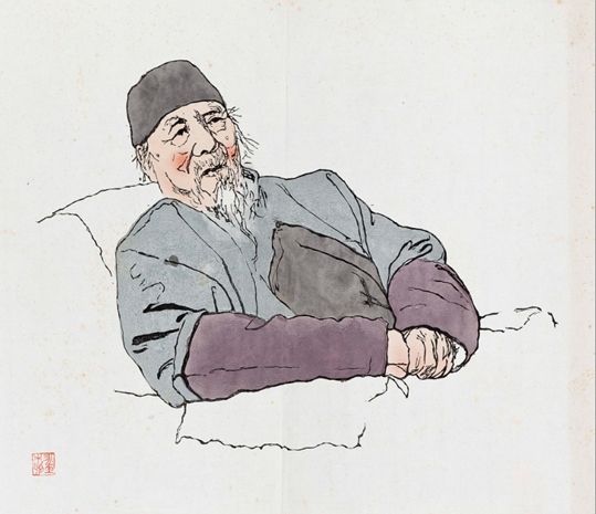 黄永玉 齐白石像