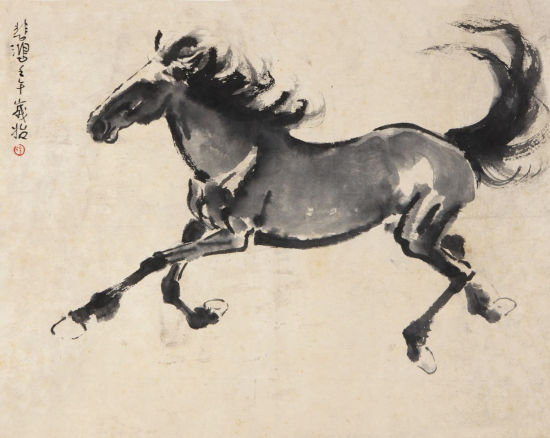 徐悲鸿《奔马》 