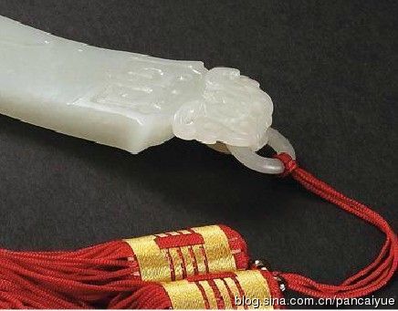 清乾隆白玉浮雕-福寿双全福禄万代如意(保利香港2013春拍)