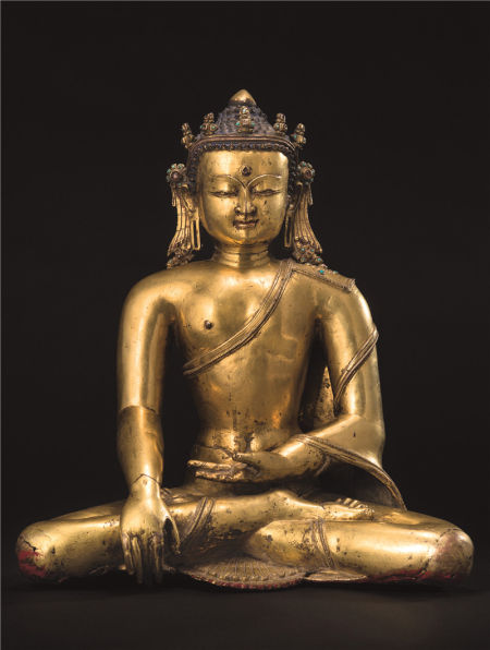 十三至十四世纪 释迦牟尼像 成交价：402.5万元