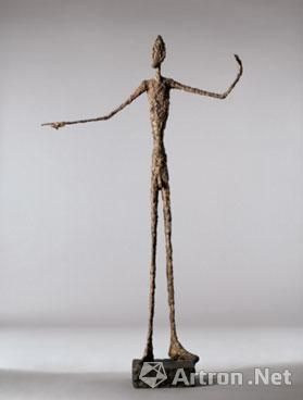 雕塑作品拍卖的世界纪录——阿尔伯托·贾科梅蒂的《指示者》以近1.41亿美元成交