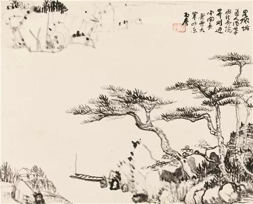 谢玉岑(1899-1935) 孤舟图