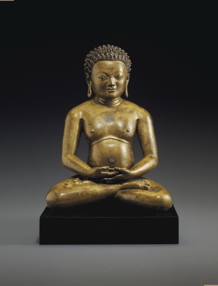 西藏铜瑜伽士坐像 可能为帕当巴桑结尊者 估价100万至150万美元