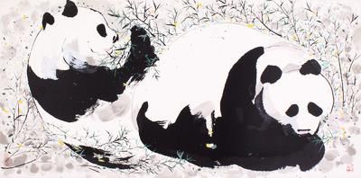 吴冠中的《熊猫(20/100)》(藏品编号：172366001)