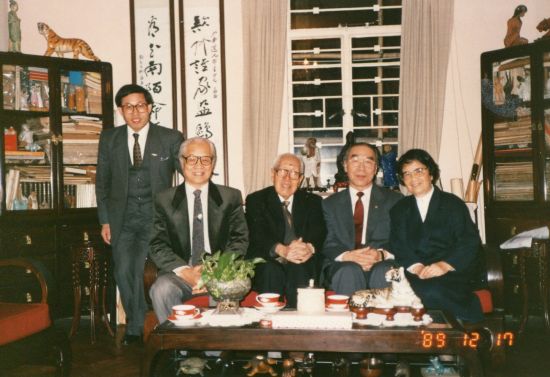 　　1989年与赵少昂和白雪石