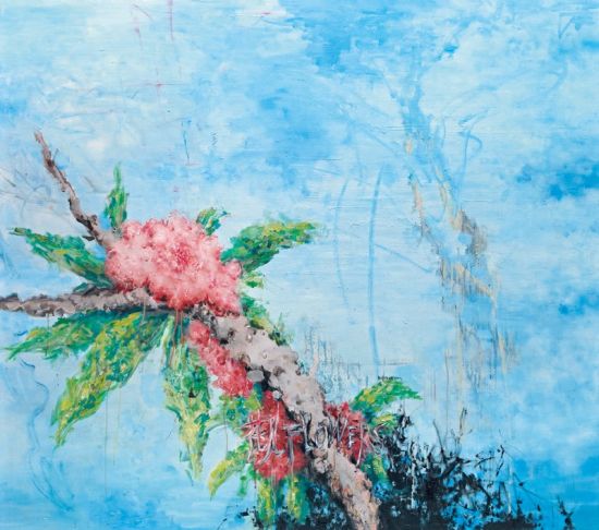 刘炜 一枝花儿 2007年作 布面油画 150×170 cm.
