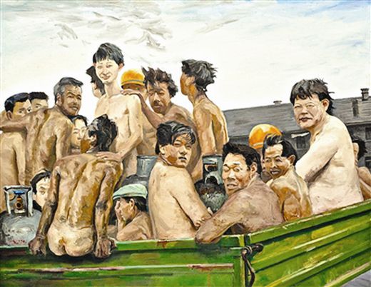 刘小东的作品《违章》。1996年作，拍出6620万港元。 新京图