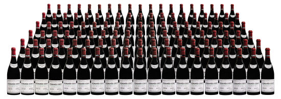 114瓶罗曼尼康帝特选年份（1992–2010年间出产，每年份6瓶）