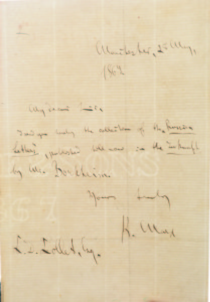 1869年马克思亲笔手札-水印