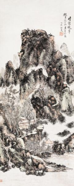 黄宾虹的《晴峦暖翠》成交价：874万元 北京匡时2013年秋季艺术品拍卖会