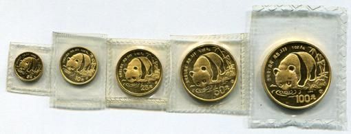 1987年熊猫普制金币
