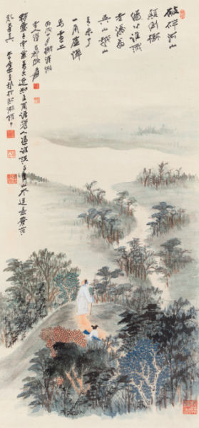 　张大千(1899-1983) 仿石涛山水图