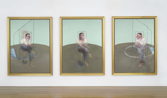 弗朗西斯·培根三联画《约翰·爱德华兹肖像三习作》