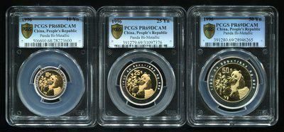 1996年熊猫双金属币