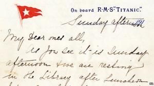 泰坦尼克号上的最后一封书信