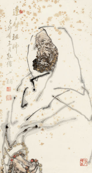 吴山明(b.1941) 达摩像