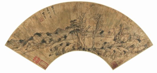 李流芳(1575-1629) 孤亭疏林