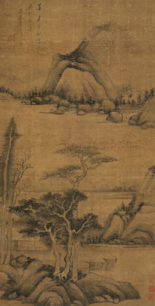 董其昌 (1555-1636) 松荫消夏图