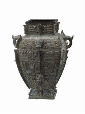 图4 西周青铜方罍，美国弗利尔艺术馆藏