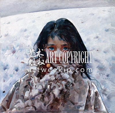 2013秋拍 艾轩《藏族女孩》 北京荣宝供图