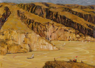 肖峰 《高原》 尺寸：29×40cm 估价：250,000-450,000