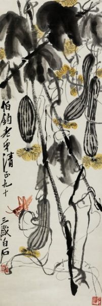 齐白石(1864-1957) 丝瓜草虫