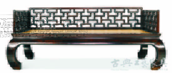 清早期 紫檀三屏风攒接围子罗汉床，洪氏所藏珍品，成交价2070万元。(图片提供：中国嘉德)