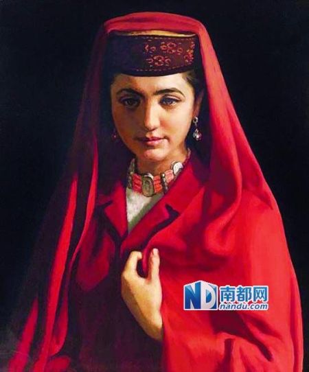 靳尚谊作品《塔吉克新娘》也在嘉德秋拍上拍出8510万元天价。