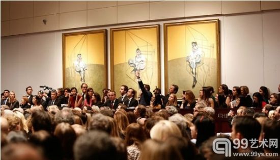 培根《弗洛伊德肖像画习作》三联画在纽约佳士得夜场拍出1.42亿美元