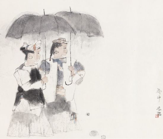 周思聪(1939-1996) 雨中