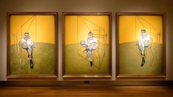 弗兰西斯·培根这幅三联画在纽约拍出1.42亿美元天价。（图片</p>

<p>　　创作于1969年的这幅三联画作品描绘的是培根的朋友、艺术家弗洛伊德坐在一张椅子上的情景，其预计的拍卖价格为8500万美元，拍卖起始价为8000万美元。</p>

<p>　　经过激烈的竞拍，纽约佳士得拍卖行最终以1.42亿美元拍出该作品，不过拍卖行并未透露买家的身份。</p>

<p> </p>
<!-- publish_helper_end -->
                 

					<div class=