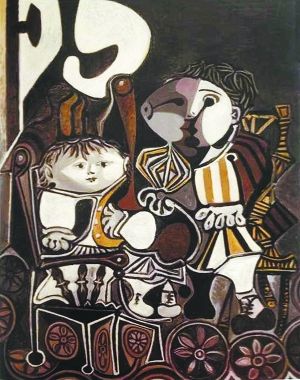 毕加索的作品《两个小孩》，这幅作品是否价值上亿元，在业界引起争议。