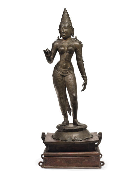 南印度 雪山神女铜像